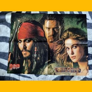 Hannah Montana Miley Cyrus & Pirates Of The Carribean double sided poster
